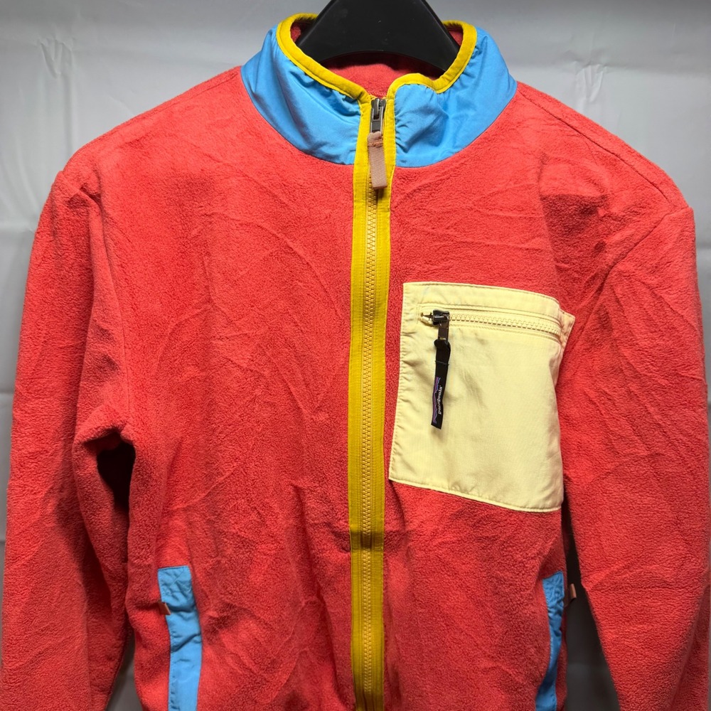 Patagonia Kids XL 14 Synchilla Full Zip Fleece Jacket Sunset Orange 65320 FA22